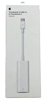 Genuine Apple Thunderbolt 3 (USB-C) to Thunderbolt 2 Adapter  White MMEL2AM/A