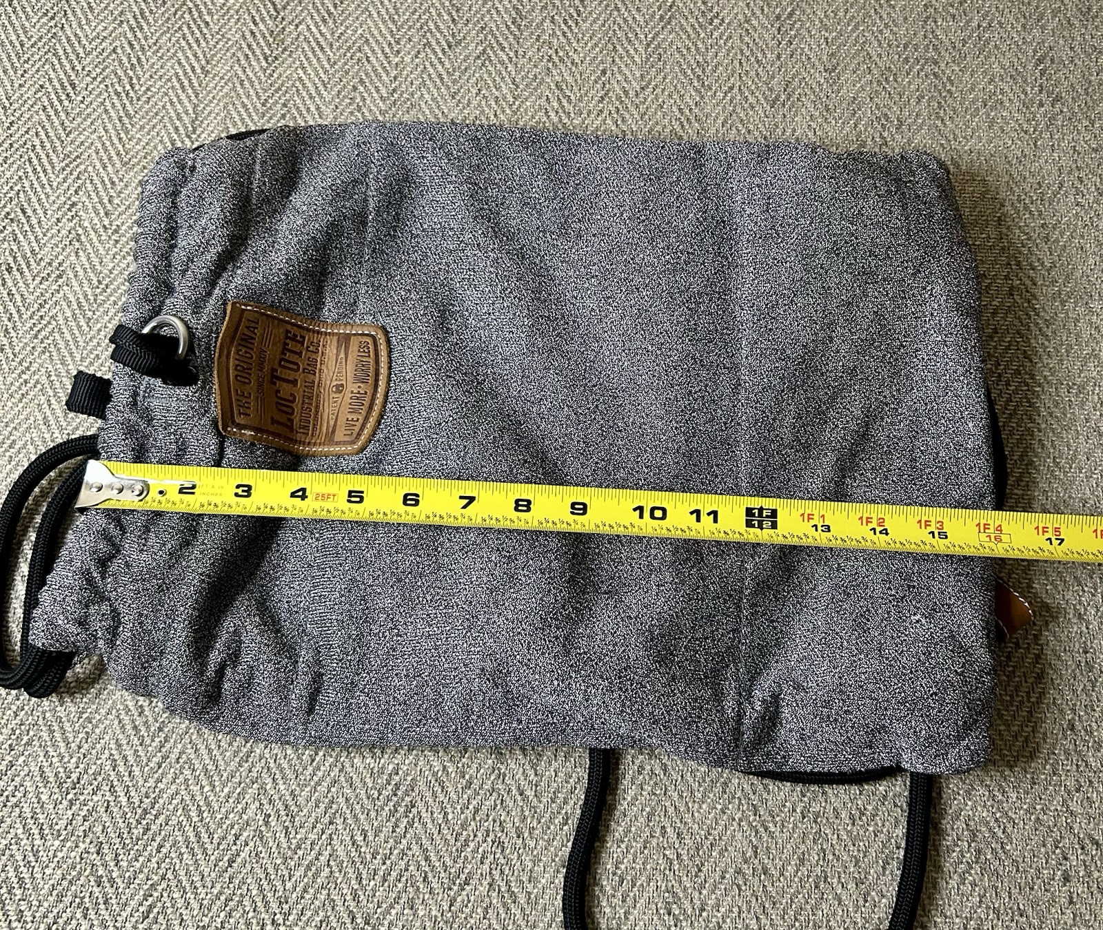 Loctote Original Industrial Bag Flak Sack Gray Anti theft Backpack Travel