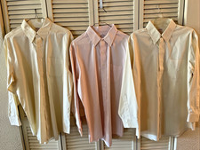3 Brooks Brothers Men's Button-down Dress Shirt 16 1/2 2/3 Non-Iron Yellow Pink