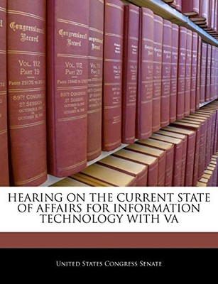 United States Congre - Hearing On The Current State Of Affairs For Inf - X555z