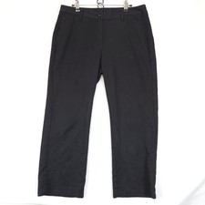 McDonald's Apparel Collection Work Pants Black Women 10 / 30 Flat Front Straight