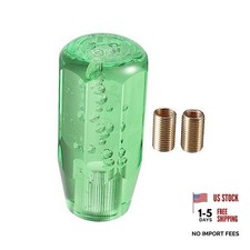 Gear Shift Knob Stick, 10cm Faux Crystal Transparent Bubble Gear Shifter Green