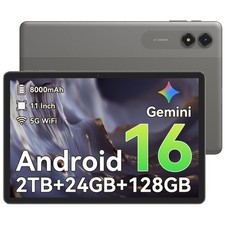 Android 16 Tablet,11 Inch Tablet with 24GB RAM 128GB ROM,Octa-Core T7250 Proc...