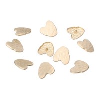 10 StüCk Metall-LiebesknöPfe 30X28Mm Gold FüR NäHen Befestigungen