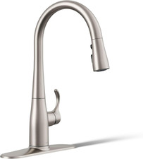 KOHLER Simplice Pull Down Kitchen Faucet, 3-Spray, Vibrant Stainless Finish