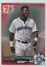 2017 Bowman Prospects Red 70th Anniversary Kyle Lewis #BP125 3q5