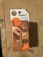 Baby Child Proof Safety First Spring Loaded Cabinet  Drawer Latches 10 Pack NEW