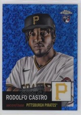 2022 Chrome Platinum Anniversary Blue Mini-Diamond Refractor Rodolfo Castro 1d0h