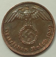 1939 G GERMANY  1 PFENNIG, *FREE SHIPPING* SEE PICS