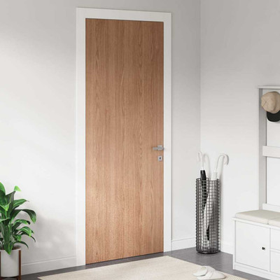 Möbelfolie selbstklebend PVC Eiche hell 500x90cm Holzoptik Maserungen blickdicht 2 Stück