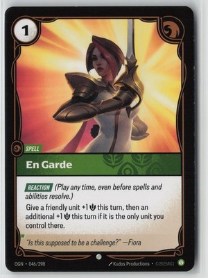 En Garde 046/298 Origins Common NM Foil
