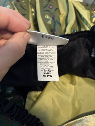 Disney Parks Frozen Princess Anna Coronation Dress Costume - Size Girls Med. 7/8 - Bild 9 von 9