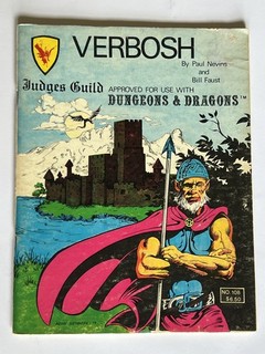 Verbosh: Judges Guild D&D Supplement No. 108 TSR 1979