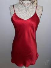 Valerie Stevens womens Size 8/M 100 Silk Chemise Vintage Slip Dress nightgown