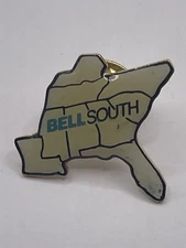 Vintage Bell South Telephone Southeastern USA Enamel Lapel Pin Telecom Pins