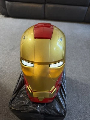 BRANDED Iron Man MK5 Gold Helmet | Electric Opening & Closing Mask | LED Lights NEW 🔥