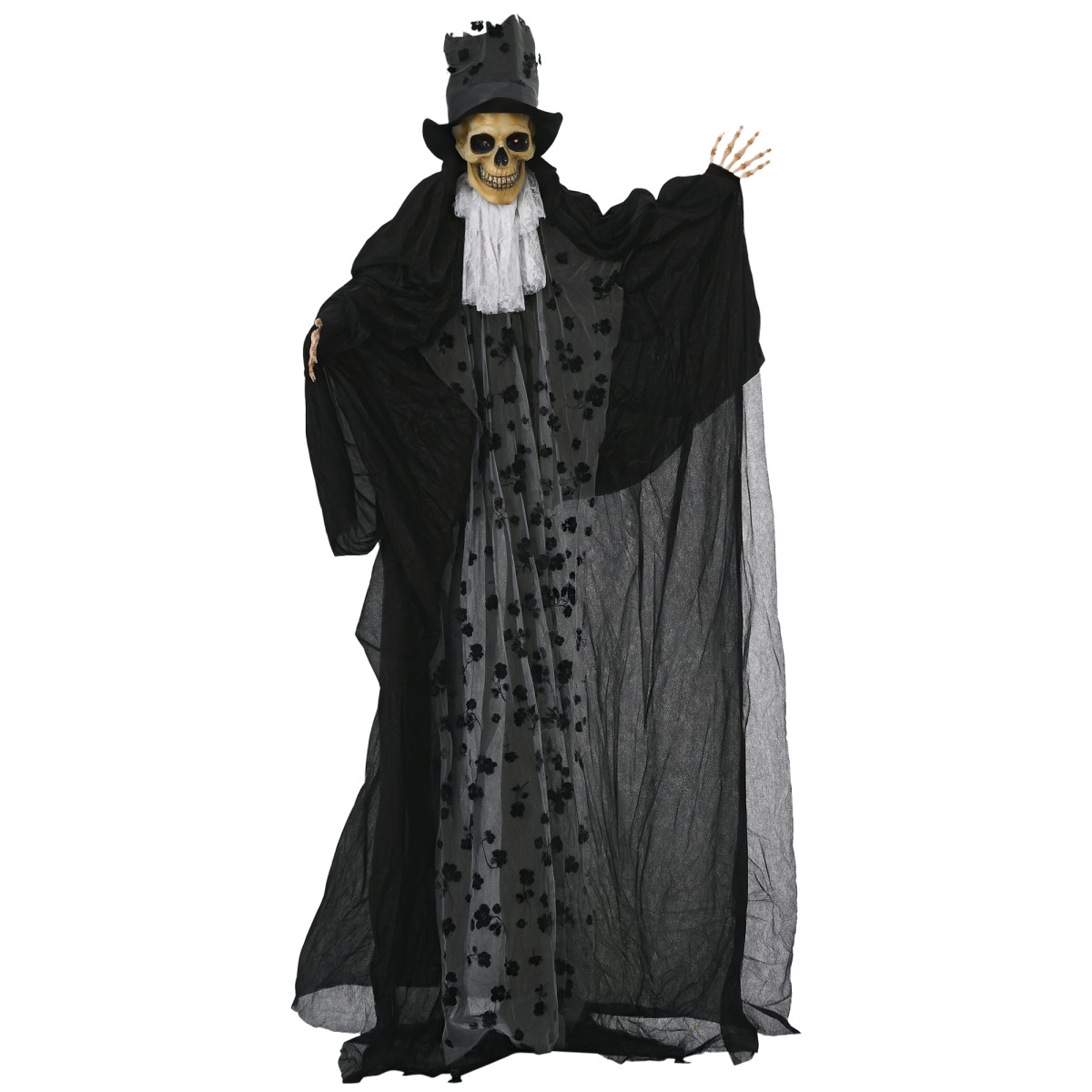 Rackhams Light/Black 189Cm Life Size Outdoor Halloween Decorations Ghost Bridegroom, Animated Prop Animatronic Decor With Sound And Motion Activated, Up Eyes - Image 3