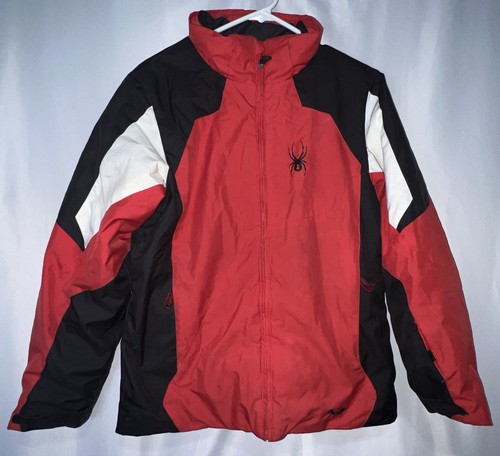 Spyder Winter Ski Snowboard Snowmobile Red/Black Jacket Youth Large (16) - Picture 1 of 14