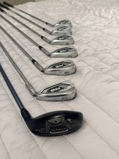 PING G425 Iron Set PW, U, 5-8 + 4 Hybrid Regular Flex Black Dot, RH
