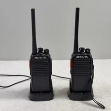 RETEVIS H-777S Pair Of Long Range Walkie Talkies Two Way W/ Charging Docks