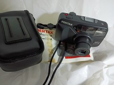 Pentax IQZoom EZY-R 35mm Film Camera Point Shoot w/ Case Manual Vintage