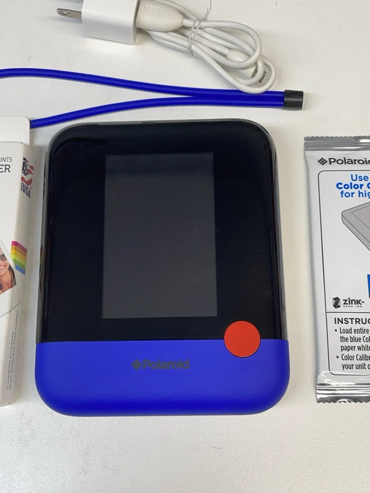 Polaroid POP Instant Print Digital Camera Purple w/ Charger And Extra Film Works - Image 2 of 4