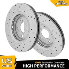 For Honda Pilot Odyssey Passport Ridgeline Acura MDX Front Drilled Brake Rotors