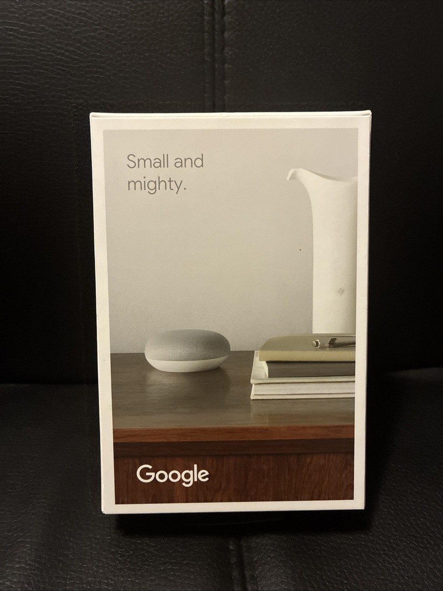 Google Nest Mini (2nd Generation) Smart Speaker - Chalk for sale