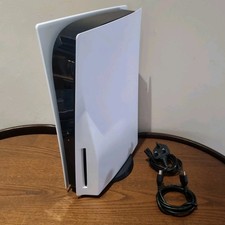 Sony PlayStation 5 PS5 Console Disc Edition 825GB & Leads - Tested & Working