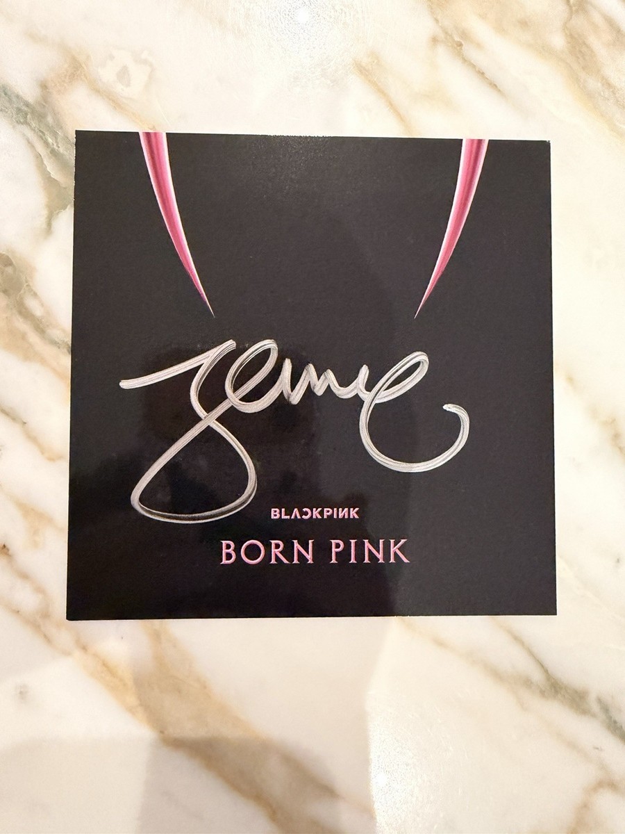 BLACKPINK - BORN PINK Jennie Cassette + Jennie SIGNED ART CARD | eBay