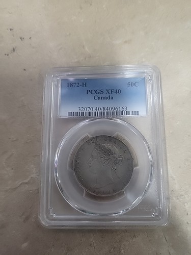 PCGS 1872-H Canada 50 Cents XF40