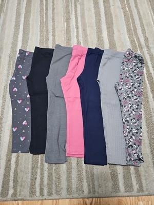 Girls Sz 5 Lot Of 7 CUTE Leggings L@@K!!
