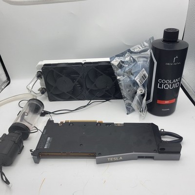 NVIDIA tesla v100 32gb pcie GPU Rare DGX Model With Display Ports, Watercooling