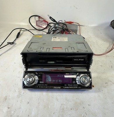 Eclipse CD8445 8v Pre Out Old School Memory Stick Cd Player GRAPHICS! | TESTED