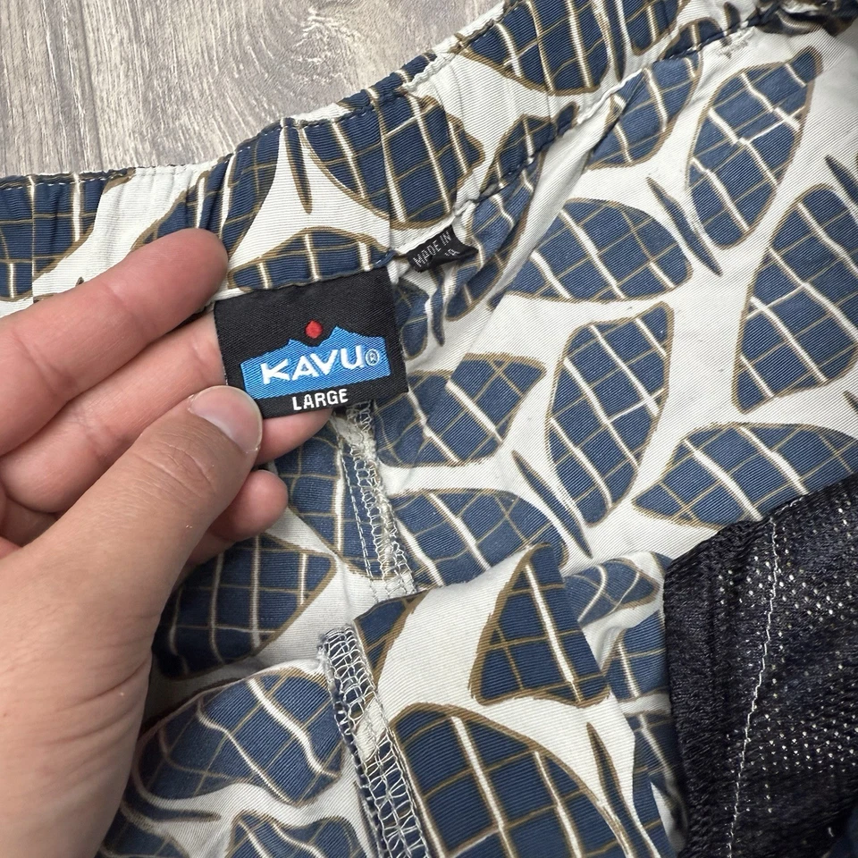 Pantalones Cortos Kavu Aire Libre Senderismo Cinturón Grande Eddy Geométrico Para Hombre Talla Grande Foto 4 de 4