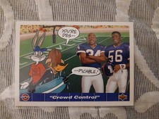 1992 Upper Deck Comic Ball IV (2) Lawrence Taylor Thurman Thomas Looney Tunes 