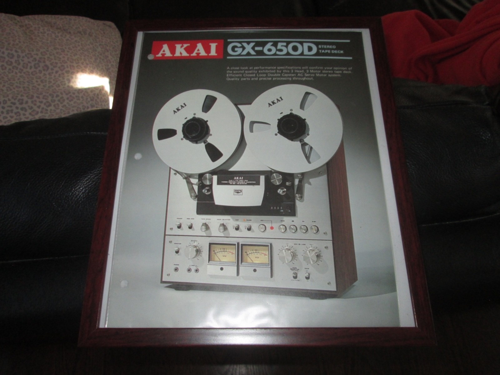 ⭐️Original Akai GX-650D Stereo Reel Tape Deck Player Dealer Sales Brochure ⭐️
