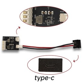 Game Console Power Supply Board Type-C Port 15V/3A for SEGA Dreamcast PSU