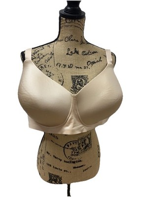 NEW Catherines Intimates Full Coverage Bra Lined  Wire Free Beige Nude 52C