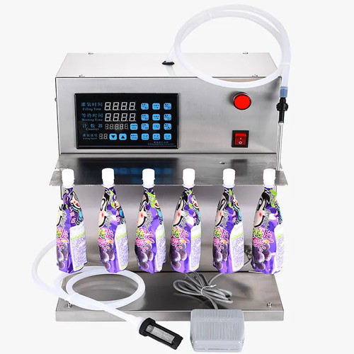Small Semi-Automatic Stand-Up Pouch Filling Machine for Soups and Broths - Picture 11 of 16
