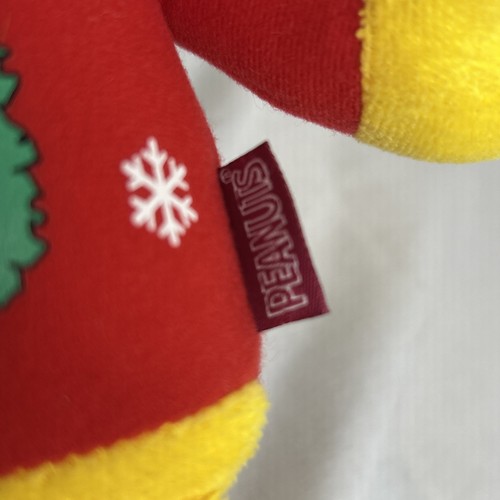 15” Plush Peanuts Woodstock In Christmas Shirt Plushy Stuffed Toy - Foto 7 di 12