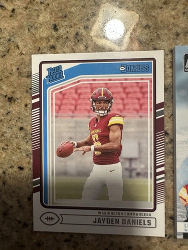 2024 Donruss Jayden Daniels & Luke McCaffrey Dual Rookie Sweater Patch +RR RC - Picture 13 of 24