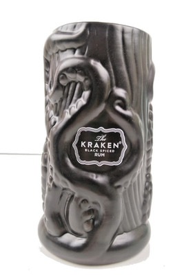 The Kraken Spiced Rum Tiki Mug Black Octopus Release The Kraken