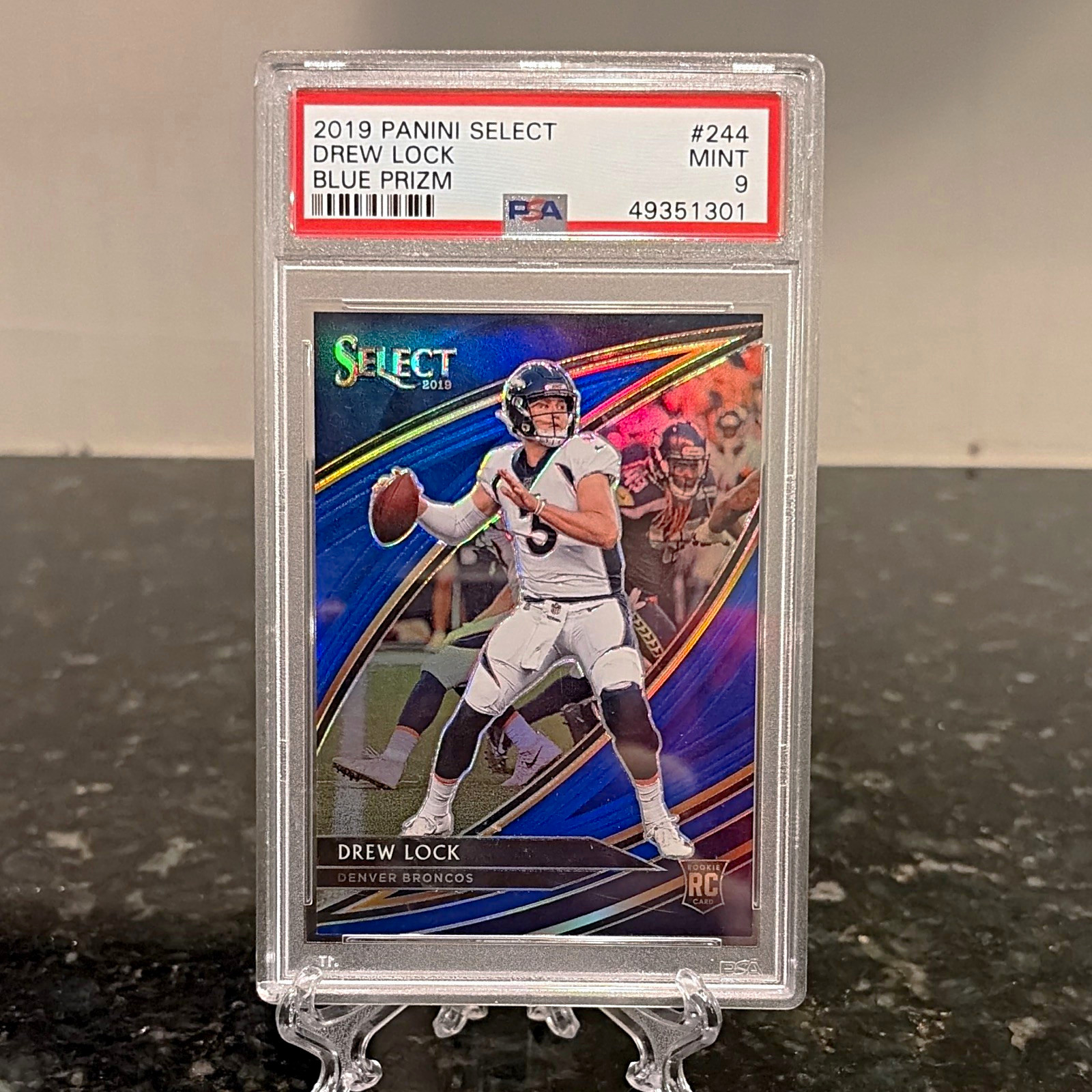 Drew Lock Panini Select #244 Blue