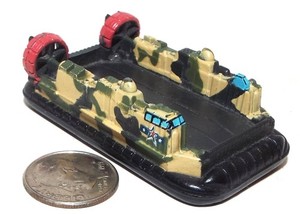 Small Micro Machine Plastic US Navy LCAC Hovercraft Landing Craft in Green Camo
