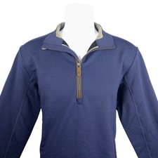 Vineyard Vines Jim Nantz Men's Navy 1/4 Zip Pullover Sweater Size S