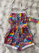 Vintage Sunwear by Carrots Short Romper Jumper AOP Surf Girl NEW DEADSTOCK