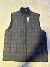 NWT Men’s Hart Schaffner Marx Size Large Reversible Full Zip Casual Vest $395