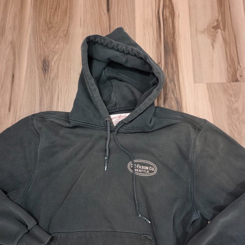 CC Filson Green Prospector Hoodie Embroidered Mens Adult M Outdoors Grunge - Picture 4 of 11