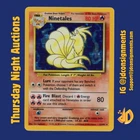 1999 POKEMON BASE SET UNLIMITED #12 NINETALES - HOLO - LP